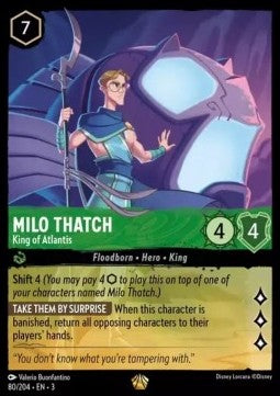 Milo Thatch - König von Atlantis 3INK-80 Legendary Near Mint Deutsch