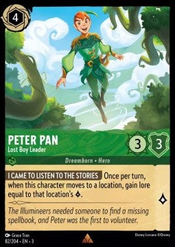 Peter Pan - Anführer der verwunschenen Kinder 3INK-82 Rare Near Mint Englisch Foil