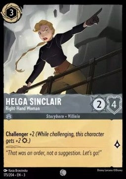 Helga Sinclair - Rechte Hand 3INK-175 Common Excellent Englisch Foil