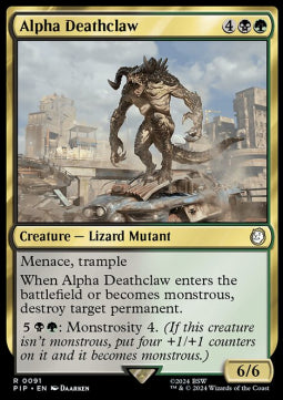 Alpha Deathclaw PIP-91 Rare Near Mint Englisch