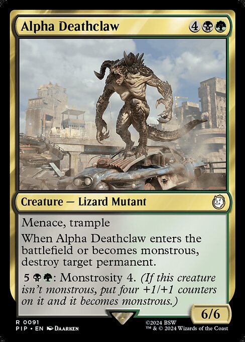 Alpha Deathclaw PIP-91 Rare Near Mint Englisch
