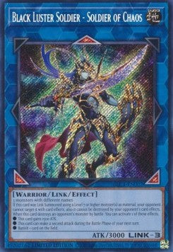 Schwarz Glänzender Soldat - Soldat des Chaos BLC1-002 Secret Rare Near Mint Deutsch
