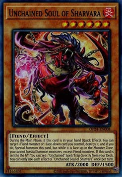 Losgekettete Seele von Sharvara OP24-008 Super Rare Good Deutsch