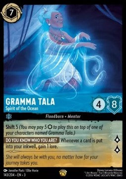 Gramma Tala - Geist des Ozeans (V.1) 3INK-143 Legendary Near Mint Deutsch Foil