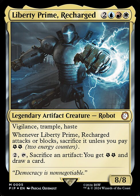 Liberty Prime, Recharged PIP-5 Mythic Near Mint Englisch Foil
