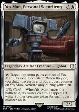 Yes Man, Personal Securitron PIP-29 Rare Near Mint Englisch Foil