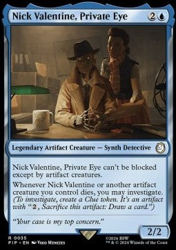 Nick Valentine, Private Eye PIP-35 Rare Near Mint Englisch