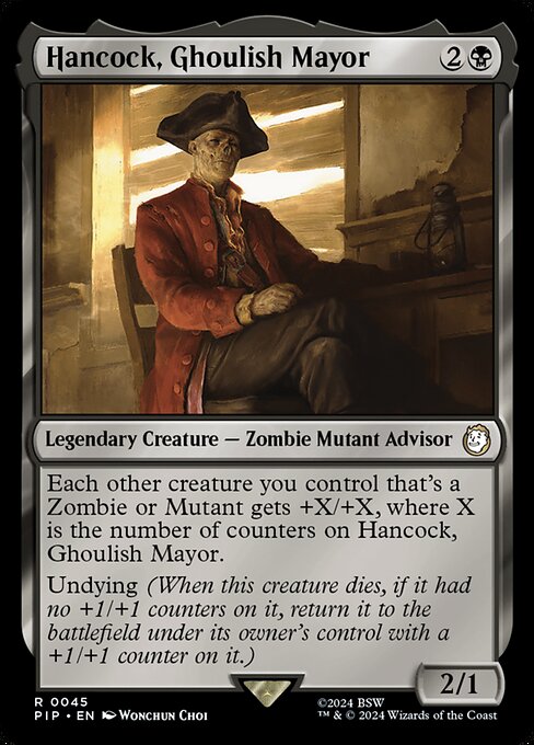 Hancock, Ghoulish Mayor PIP-45 Rare Near Mint Englisch Foil