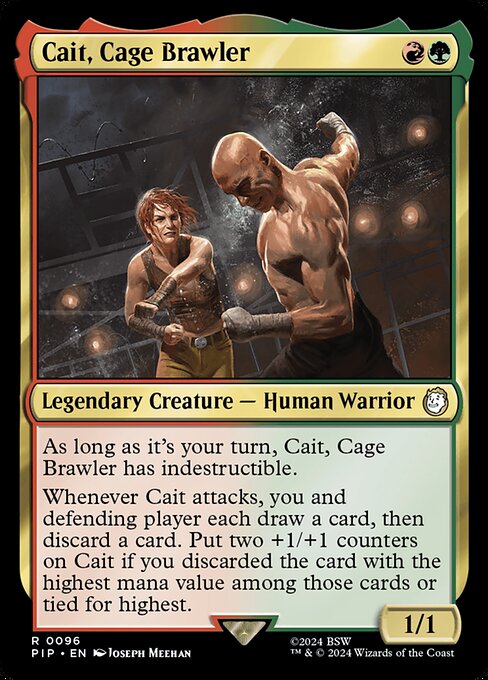 Cait, Cage Brawler PIP-96 Rare Good Englisch