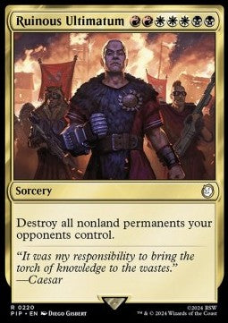 Ruinous Ultimatum PIP-220 Rare Near Mint Englisch Foil