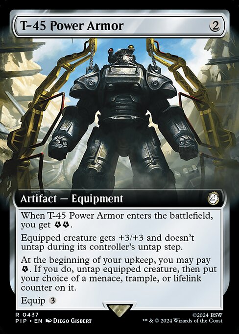 T-45 Power Armor (V.1) XPIP-437 Rare Near Mint Englisch Foil