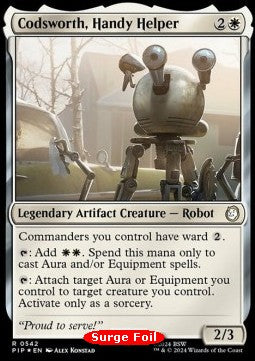 Codsworth, beflissener Gehilfe (V.2) XPIP-542 Rare Excellent Englisch Foil