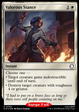 Tapfere Haltung (V.2) XPIP-702 Uncommon Near Mint Englisch Foil