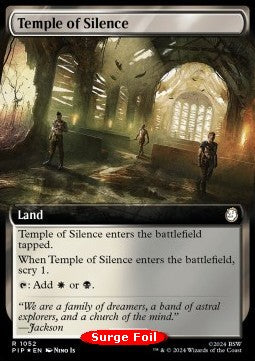 Tempel des Schweigens (V.3) XPIP-1052 Rare Near Mint Englisch Foil