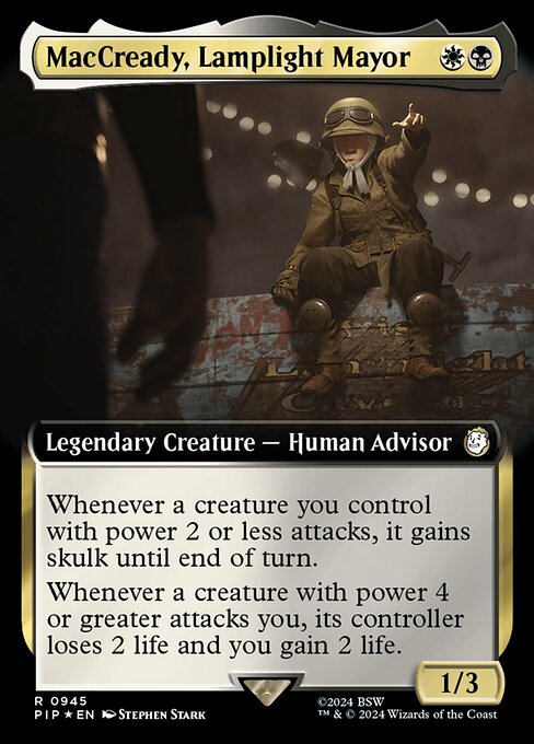 MacCready, Lamplight Mayor (V.3) XPIP-945 Rare Near Mint Englisch Foil