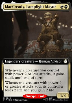 MacCready, Lamplight Mayor (V.3) XPIP-945 Rare Excellent Englisch Foil