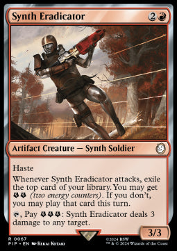Synth Eradicator PIP-67 Rare Near Mint Englisch Foil