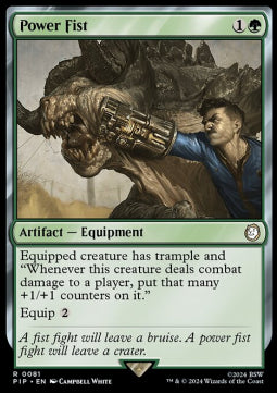 Power Fist PIP-81 Rare Near Mint Englisch Foil
