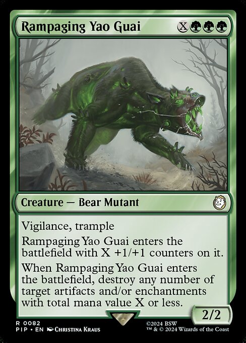 Rampaging Yao Guai PIP-82 Rare Excellent Englisch