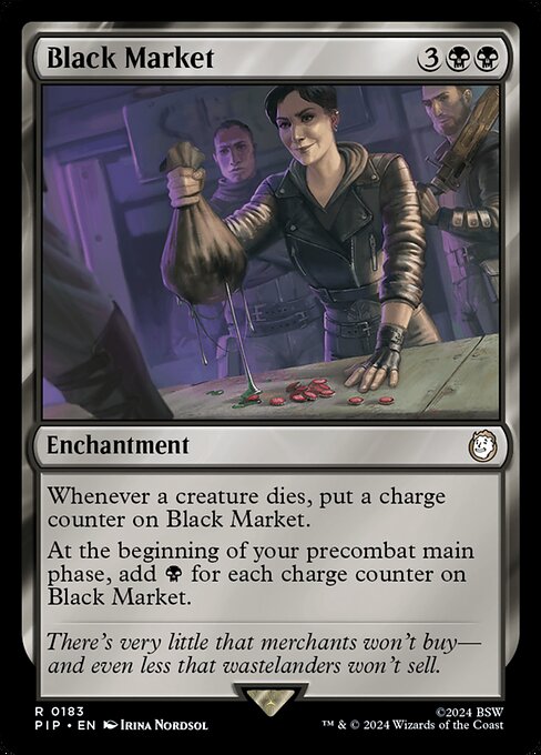 Black Market PIP-183 Rare Near Mint Englisch
