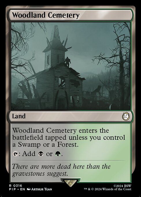 Woodland Cemetery PIP-316 Rare Near Mint Englisch