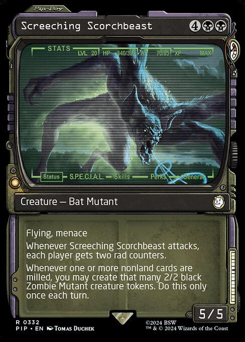 Screeching Scorchbeast (V.1) XPIP-332 Rare Near Mint Englisch Foil