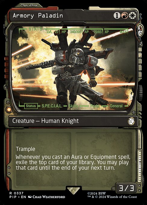 Armory Paladin (V.1) XPIP-337 Rare Excellent Englisch Foil