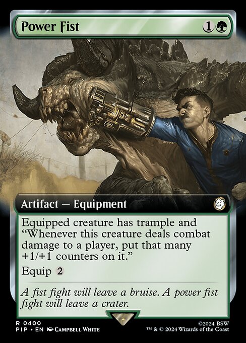 Power Fist (V.1) XPIP-400 Rare Near Mint Englisch Foil