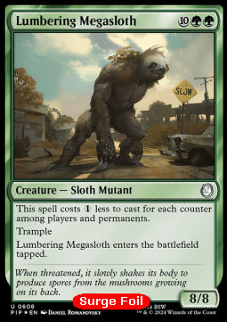 Lumbering Megasloth XPIP-608 Uncommon Excellent Englisch Foil