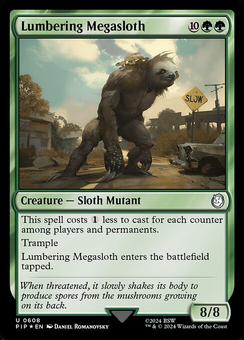 Lumbering Megasloth XPIP-608 Uncommon Excellent Englisch Foil