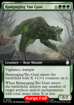 Rampaging Yao Guai (V.3) XPIP-929 Rare Near Mint Englisch Foil