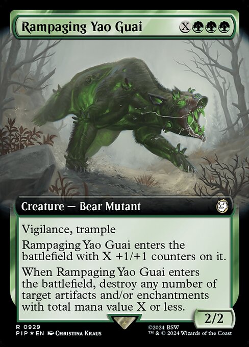 Rampaging Yao Guai (V.3) XPIP-929 Rare Near Mint Englisch Foil