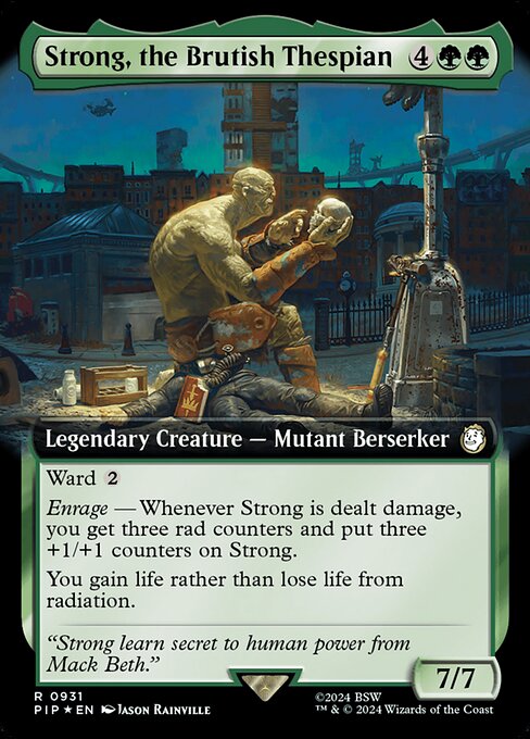 Strong, the Brutish Thespian XPIP-931 Rare Near Mint Englisch Foil