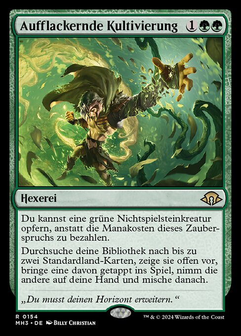 Aufflackernde Kultivierung MH3-154 Rare Near Mint Deutsch