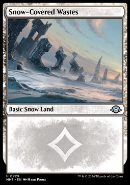 Snow-Covered Wastes (V.1) MH3-229 Uncommon Boosterfrisch Englisch