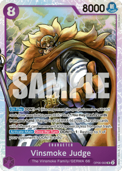 Vinsmoke Judge (OP06-062) (V.1) OP06 Super Rare Light Played Englisch