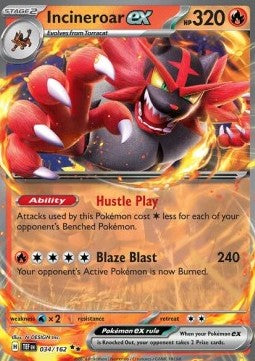 Incineroar ex TEF-034 Double Rare Near Mint Englisch