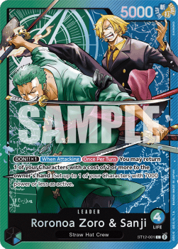 Roronoa Zoro & Sanji (ST12-001) ST-12 Leader Excellent Englisch