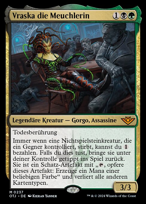 Vraska die Meuchlerin OTJ-237 Mythic Excellent Deutsch Foil