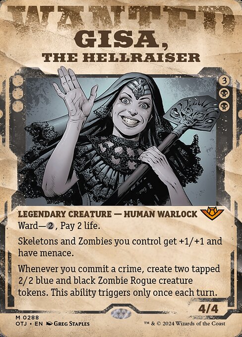 Gisa, the Hellraiser XOTJ-288 Mythic Near Mint Englisch Foil