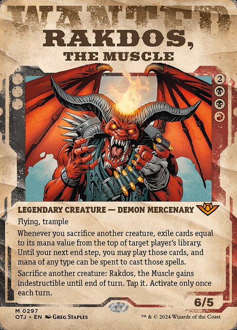 Rakdos, the Muscle XOTJ-297 Mythic Near Mint Englisch Foil