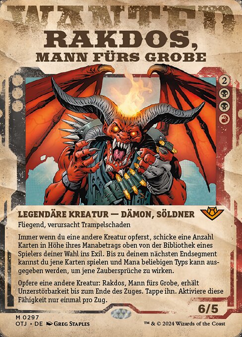 Rakdos, Mann fürs Grobe XOTJ-297 Near Mint Deutsch