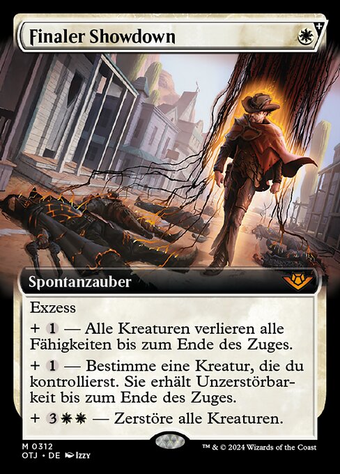 Finaler Showdown XOTJ-312 Mythic Excellent Deutsch Foil