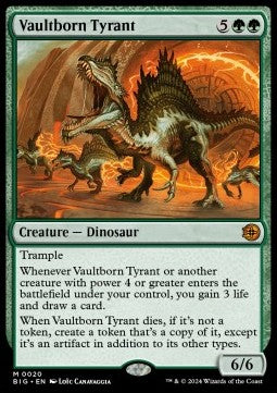 Tresorgeborener Tyrann (V.1) BIG-20 Mythic Excellent Englisch Foil