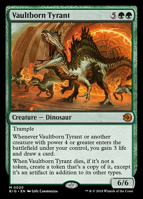 Tresorgeborener Tyrann (V.1) BIG-20 Mythic Excellent Englisch Foil