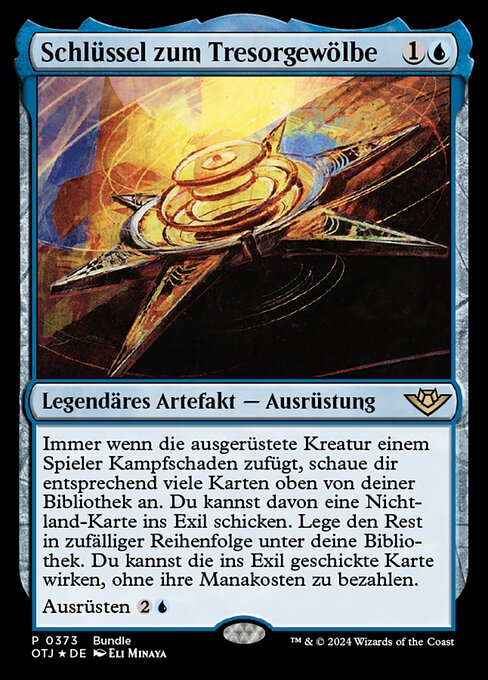 Schlüssel zum Tresorgewölbe POTJ-373 Rare Excellent Deutsch Foil