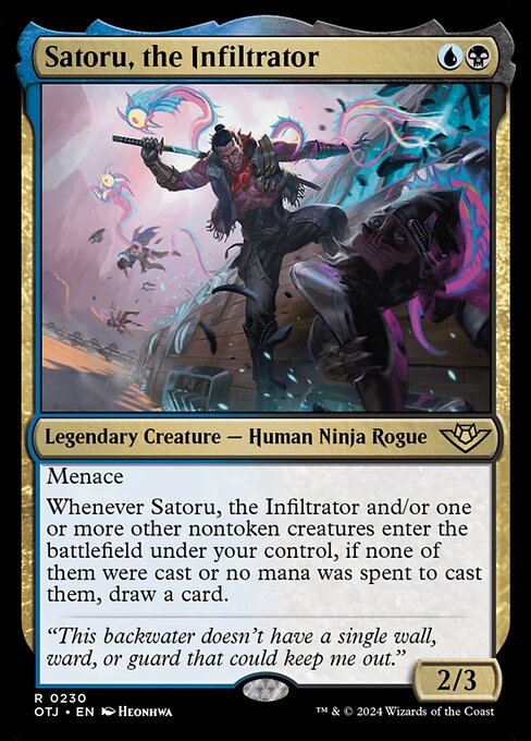 Satoru, the Infiltrator OTJ-230 Rare Near Mint Englisch Foil