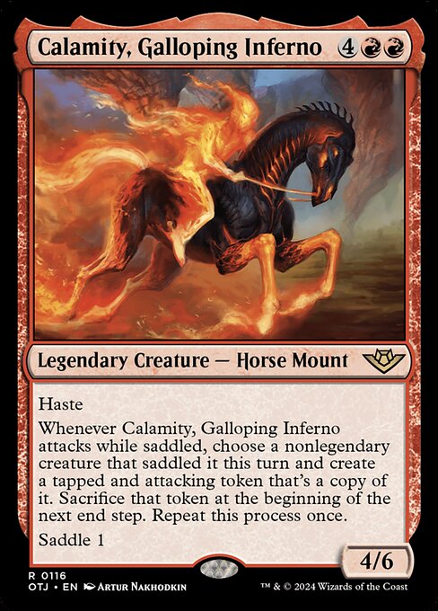 Calamity, Galloping Inferno OTJ-116 Rare Near Mint Englisch