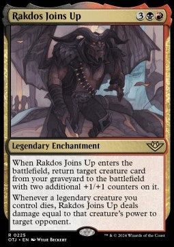 Rakdos' Bandenbeitritt OTJ-225 Rare Excellent Englisch