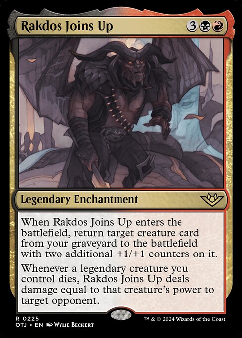 Rakdos' Bandenbeitritt OTJ-225 Rare Excellent Englisch